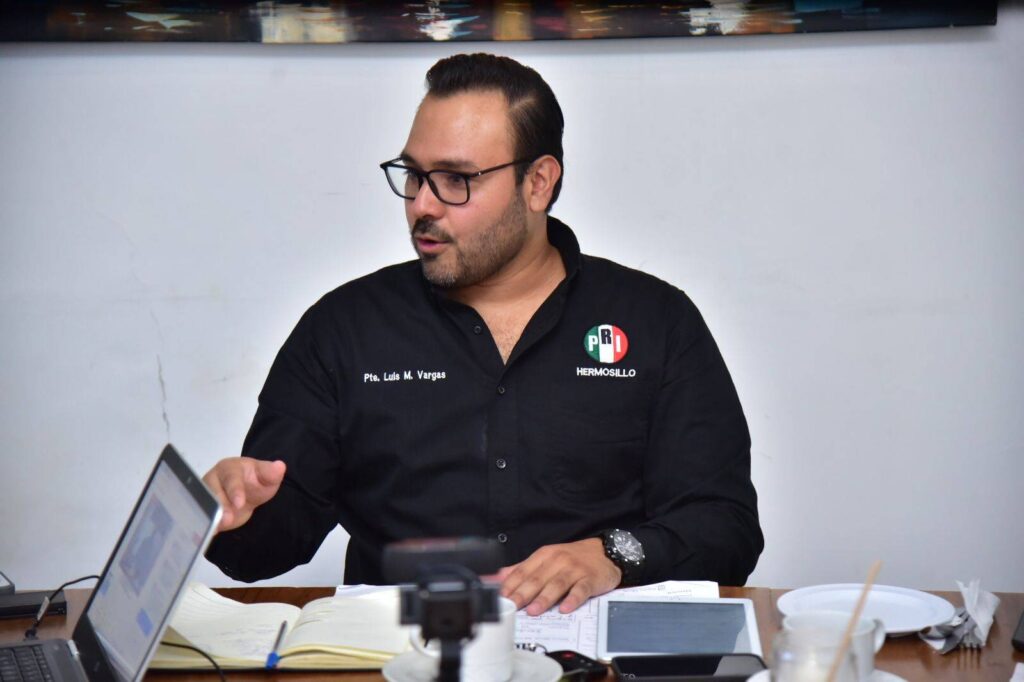Luis Miguel Vargas, presidente del Partido Revolucionario Institucional (PRI) en Hermosillo